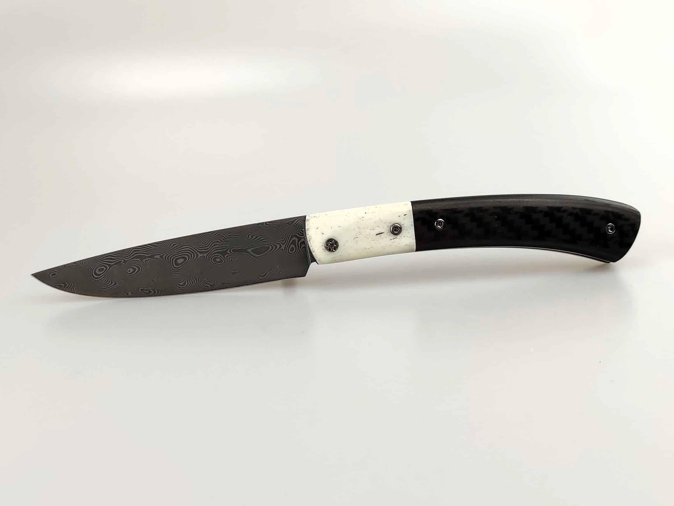 Couteau d'office olivier 12c27 - Thomas Fronteau Coutelier